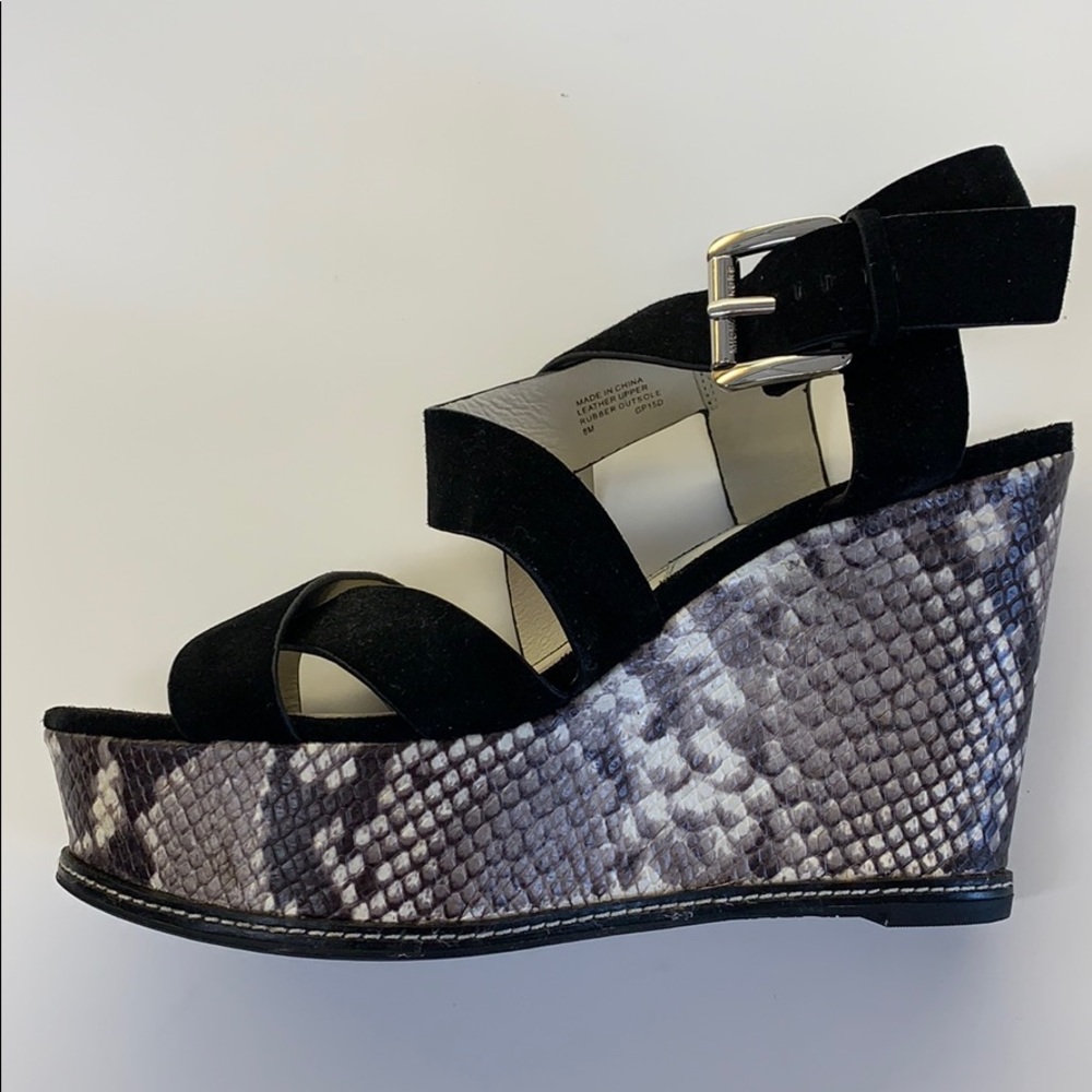 Michael Kors. Suede platform wedges. Worn once.